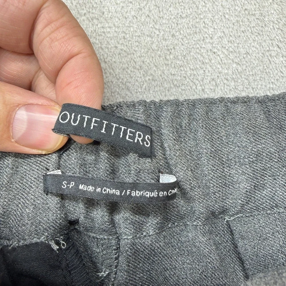Urban Outfitters Pleated Wide Leg Trousers Women's Small Gray High Waisted Pants
